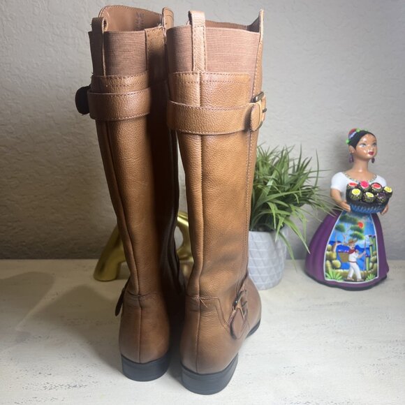 Naturalizer Womens Jessie Knee-High Buckle Detail Riding Boots Wide Calf 8WC - Picture 5 of 14